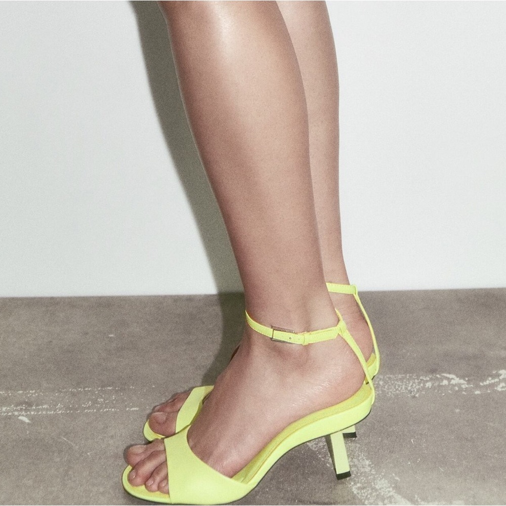 Zara Heeled Ankle Bracelet Sandals 39